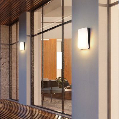 跨境户外壁灯人体感应LED灯花园阳台露台过道庭院墙灯IP65防水图4