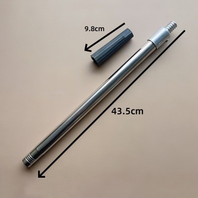 不锈钢滚筒伸缩杆可拆卸加长杆滚筒刷铝头杆子地板刷砂纸架图3