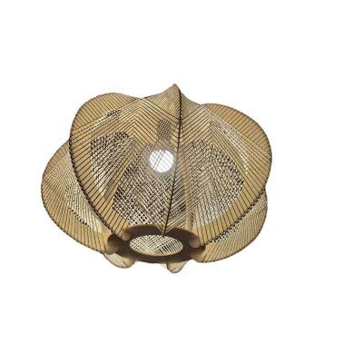 侘寂风日式吊灯餐厅吧台卧室民宿客厅复古创意个性绳编实木灯具图5