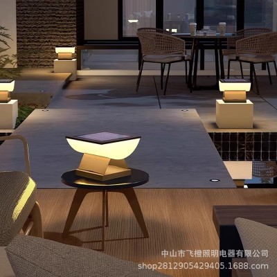 太阳能庭院柱头灯室外别墅花园大门口灯防水围墙立柱灯户外农村灯图4