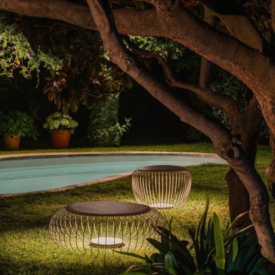 户外防水庭院太阳能草坪灯花园景观灯别墅草地灯室外灯艺术笼子灯