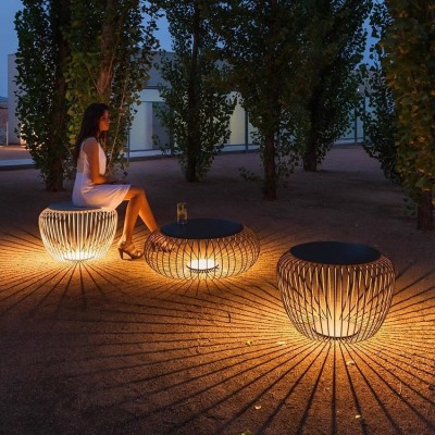 户外防水庭院太阳能草坪灯花园景观灯别墅草地灯室外灯艺术笼子灯图2