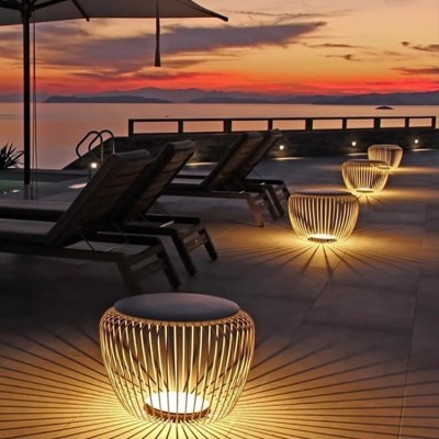 户外防水庭院太阳能草坪灯花园景观灯别墅草地灯室外灯艺术笼子灯图3