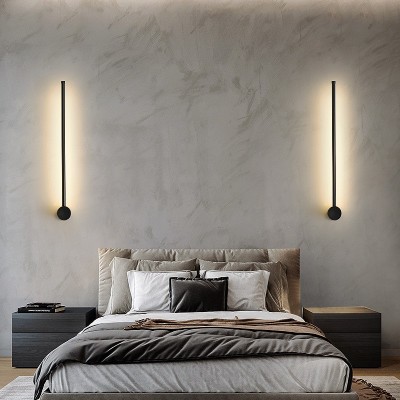 跨境简约一字长条壁灯现代床头楼梯线条灯过道墙壁灯轻奢床头灯图3