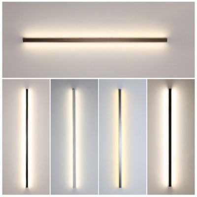 跨境简约长条壁灯客厅沙发背景墙灯现代简约卧室床头LED条形灯具