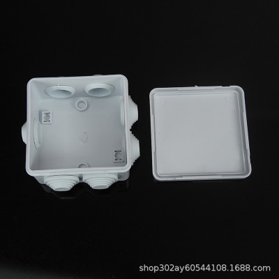 厂家直销ABS防水接线盒85x85x50mm 电线分线盒端子盒 防水盒塑料图2