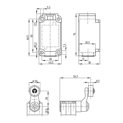 施迈赛同款限位开关Z4V7H 336-11Z-RVA/2272/2654T4V7H-335236 23图2