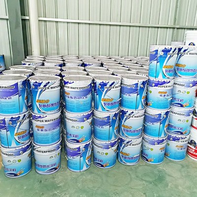 水性聚氨酯防水涂料 彩色 底板立墙屋顶楼房漏水修补图3