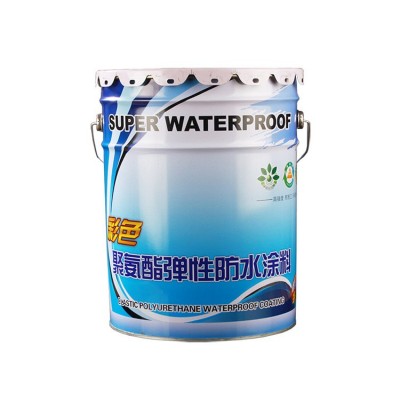 水性聚氨酯防水涂料 彩色 底板立墙屋顶楼房漏水修补图5