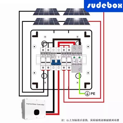 光伏直流汇流箱太阳能直流系统DC500/1000V配电箱防雷开关熔断器图2