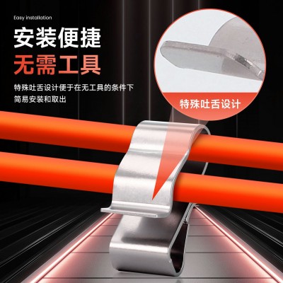 光伏电缆线夹304不锈钢夹固定线卡扣太阳能组件图3