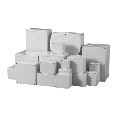 F型防水盒带耳仪表外壳ABS塑料接线盒电气电箱密封过线 防水监控盒图2