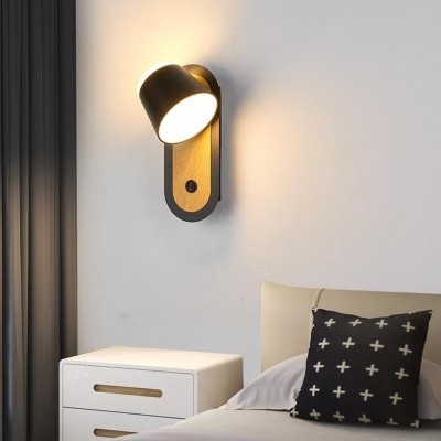 床头灯全光谱卧室壁灯氛围感楼梯书房墙壁客房过道灯可旋转床头灯图2