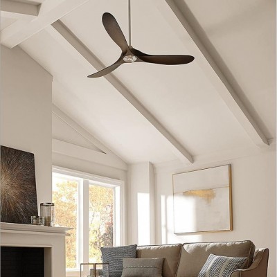 跨境现货60寸实木变频北欧简约吊扇大风静音节能客厅商用风扇灯图3