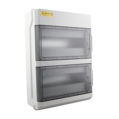 HPN-24位户外防水塑料配电箱家用24回路漏电开关保护盒光伏汇流箱图5