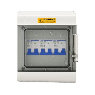 高端阻燃防水塑料配电箱空气开关盒漏保回路充电桩光伏汇流箱照明图2