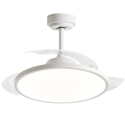 超薄风扇灯2024新款吊扇灯全光谱餐厅卧室客厅一体电风扇吊灯图4