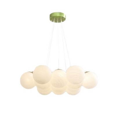 月球灯星球气球灯泡泡玻璃法式轻奢跨境灯云朵儿童卧室灯客厅吊灯图4