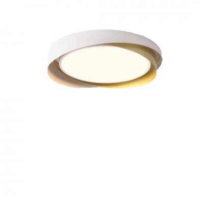 卧室灯北欧简约创意圆形吸顶灯轻奢现代极简家用led主卧书房灯具图4