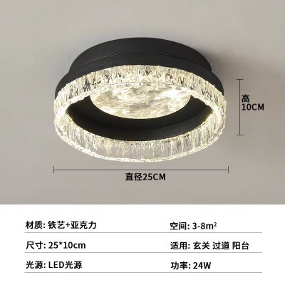 意式极简过道灯2025新款轻奢简约衣帽间入户门厅玄关走廊小吸顶灯图5