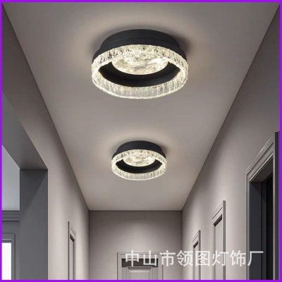 意式极简过道灯2025新款轻奢简约衣帽间入户门厅玄关走廊小吸顶灯图1