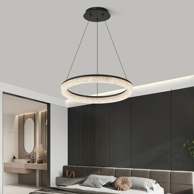 轻奢意式客厅吊灯餐厅圈圈护眼大厅主灯北欧灯具套餐厂家跨境专供图5