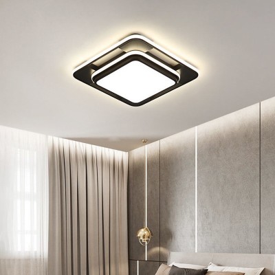 客厅灯大灯2026新款简约大气长方形中山灯具led吸顶灯卧室灯现代图2