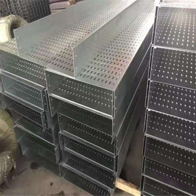 【鹏正桥架】槽式镀锌桥架200*100/100*100 金属镀锌喷塑电缆线槽图4