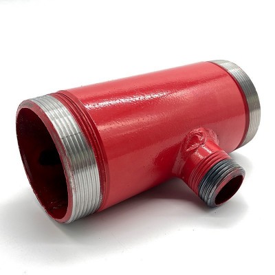 加工定制工业消防三通 红色丝接消防三通65*25外丝异径变径三通图4