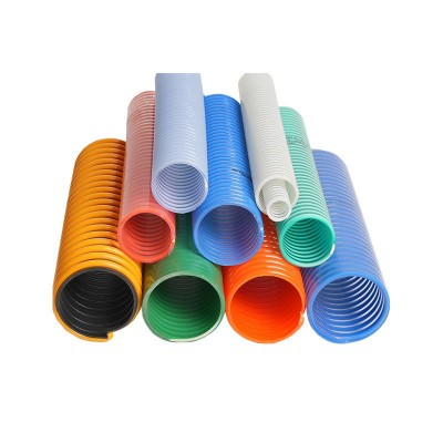 pvc塑筋软管耐压水泵吸水排水耐磨吸尘喷砂波纹平筋管厂 家批发图4