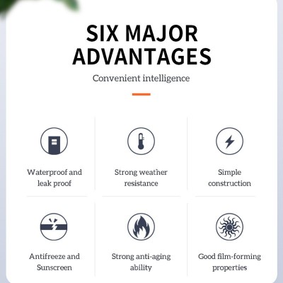 水性聚氨酯防水涂料外墙屋顶防水补漏胶耐晒抗冻耐候性防霉防水胶图2