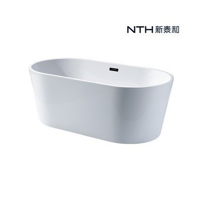 酒店公寓批发一体式无缝浴缸新式贵妃椭圆家用民宿亚克力浴盆厂家图4