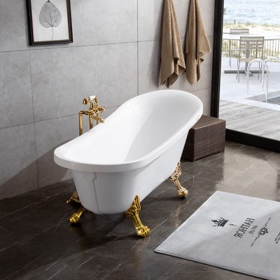 工厂直销批发家用欧式贵妃浴缸亚克力独立式保温浴盆古典贵妃缸图3