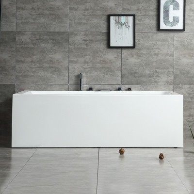 圣玉卫浴亚克力双裙独立无缝一体浴缸浴盆酒店民宿用冲浪轻奢沐浴图4