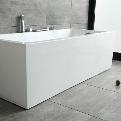 圣玉卫浴亚克力双裙独立无缝一体浴缸浴盆酒店民宿用冲浪轻奢沐浴图3