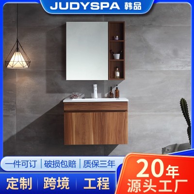 多层实木浴室柜不锈钢洗漱柜子洗手盆柜组合现代洗漱台洗脸盆定制