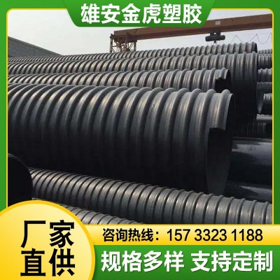 PE钢带增强螺旋波纹管HDPE双壁波纹管克拉管塑钢缠绕管HDPE 中空壁图4