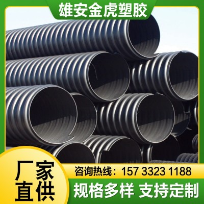 PE钢带增强螺旋波纹管HDPE双壁波纹管克拉管塑钢缠绕管HDPE 中空壁图3