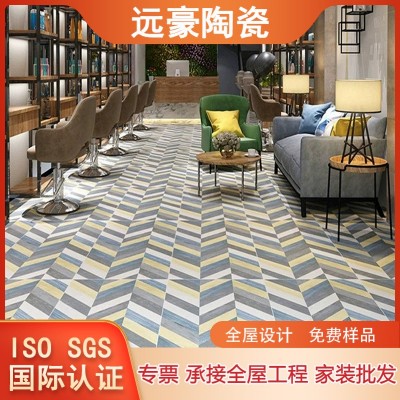 广东通体600x1200鱼骨纹木纹砖人字形仿实木地板砖年轮纹木纹瓷砖