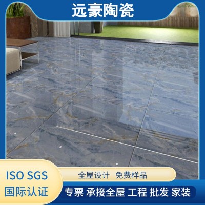 厂家定制800*800金丝通体大理石无限连纹客厅地砖工程瓷砖图3