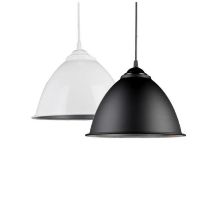 超市吊线灯红白色大罩灯餐吊灯KTV餐厅吧台灯彩色铝罩灯灯罩图5