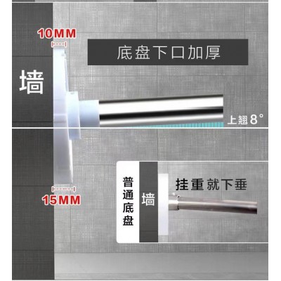 浴帘套装免打孔弧形伸缩浴室浴帘杆防水卫生间加厚隔断帘子挂帘布图3