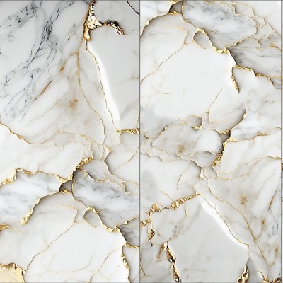 新款亮面金丝岩板背景墙60x120cm客厅餐厅装饰