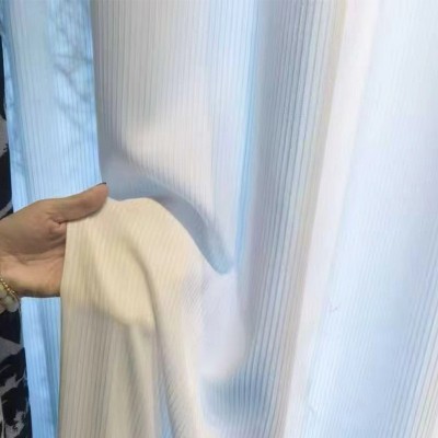 柔软垂感丝绒纱透光不透人纱白色遮光窗帘遮挡帘纱帘阳台卧室客厅