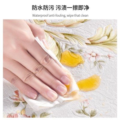 3d立体浮雕墙贴墙纸自粘防水防潮家用壁纸墙面装饰墙布背景墙贴纸图3