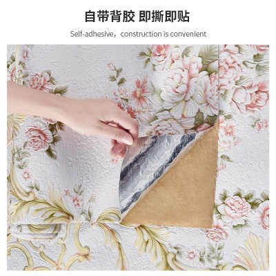 3d立体浮雕墙贴墙纸自粘防水防潮家用壁纸墙面装饰墙布背景墙贴纸图4