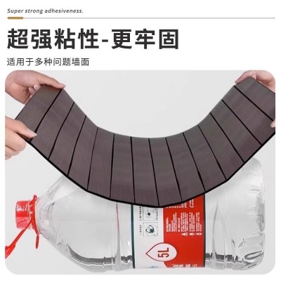 3d立体自粘木纹凹凸格栅板墙贴客厅电视背景墙面装饰防水防潮墙板图3