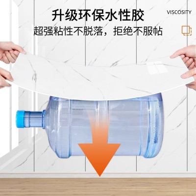 源头工厂大卷大理石鎏金仿瓷砖墙贴卫生间墙纸自粘1.2*3米铝塑板图5