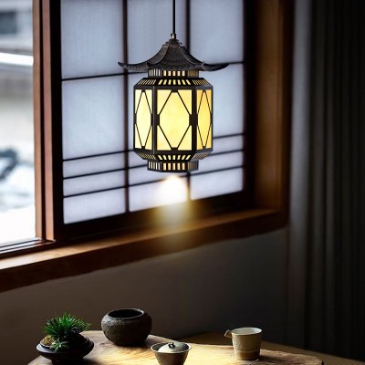中式宋代美学茶室吊灯禅意风仿古建筑户外走廊过道氛围感装饰灯具