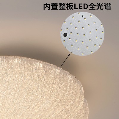 山茶花吸顶灯氛围高级感卧室灯定制奶油风儿童房间灯入户玄关灯图3